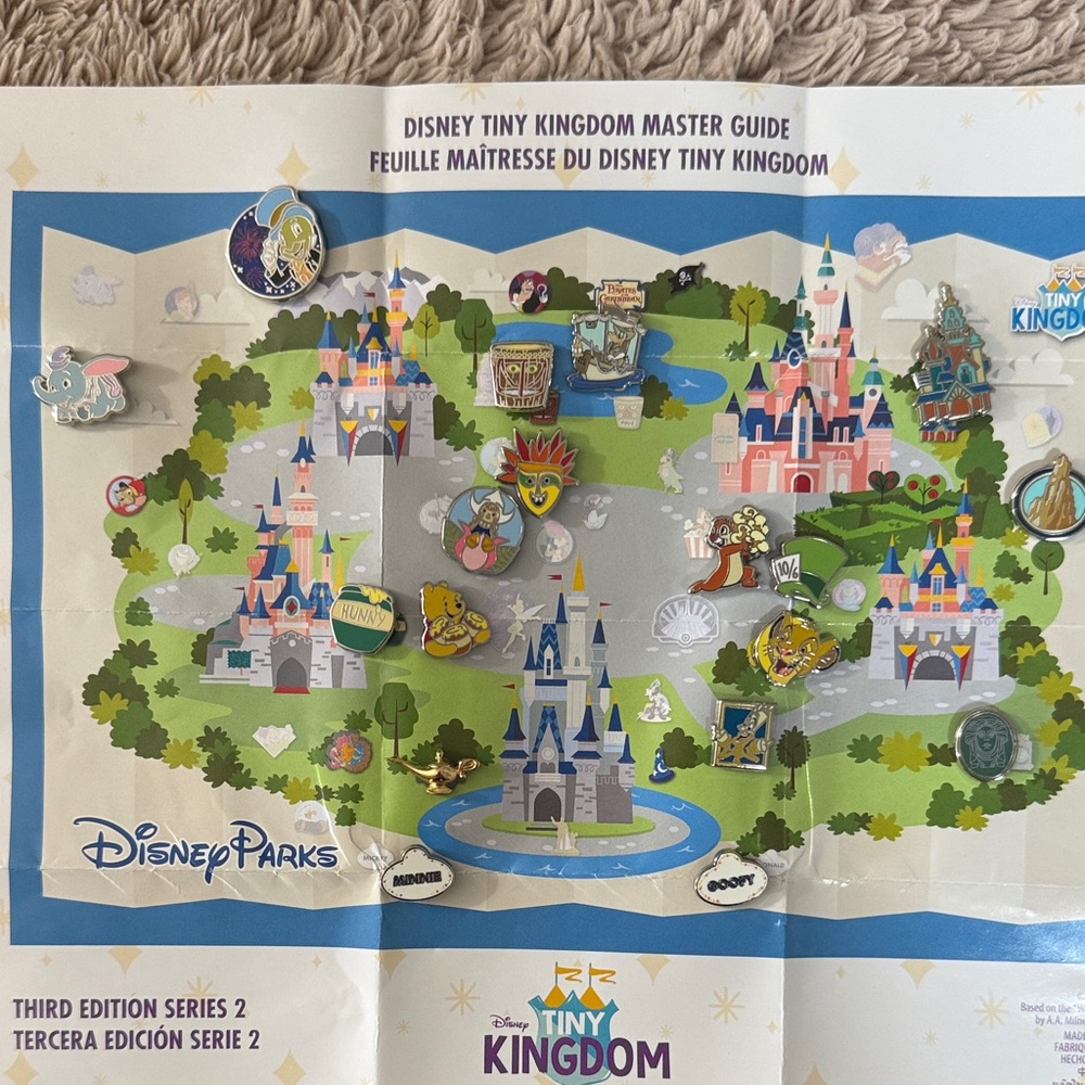 Disney Tiny Kingdom Pins Third Edition Series 2 - Lot of 18 Pins
